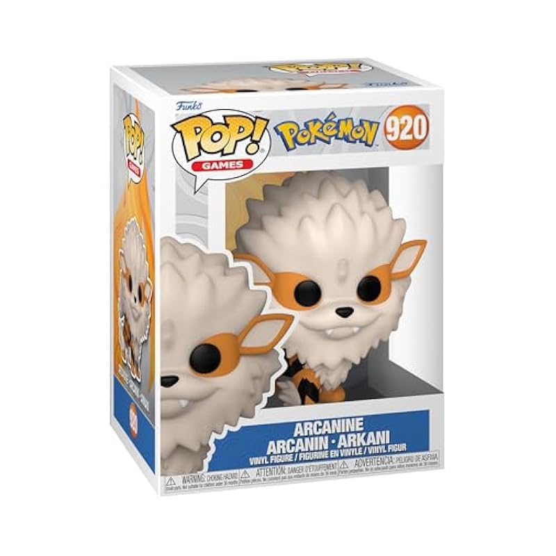 Action Figures Funko Funko POP! Games: Pokemon - Arcanine - Collectable Vinyl Figure - Gift Idea - Official Merchandise - Toys for Kids & Adults - Video Games Fans - Model Figure for Collectors and Display