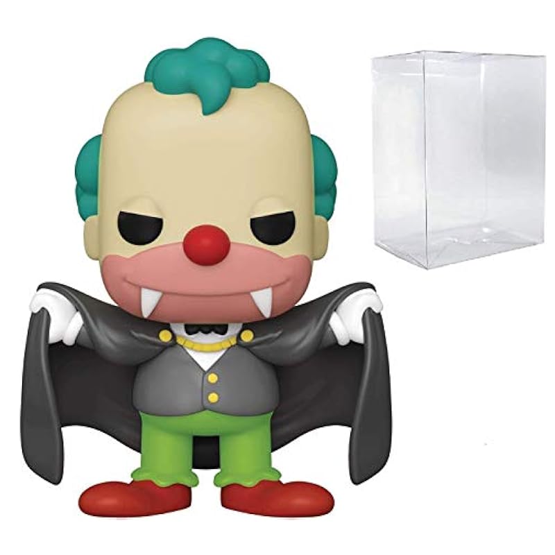 Action Figures Funko POP The Simpsons: Treehouse of Horror - Vampire Krusty Funko Pop! Vinyl Figure (Bundled with Compatible Box Protector Case), Multied, 3.75 inches
