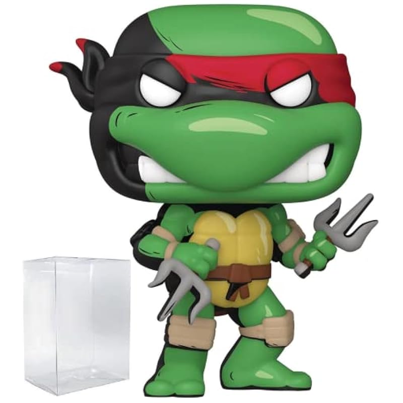 POP Teenage Mutant Ninja Turtles - Raphael (PX Previews Exclusive) Funko Vinyl Figure (Bundled with Compatible Box Protector Case) Bobbleheads Funko