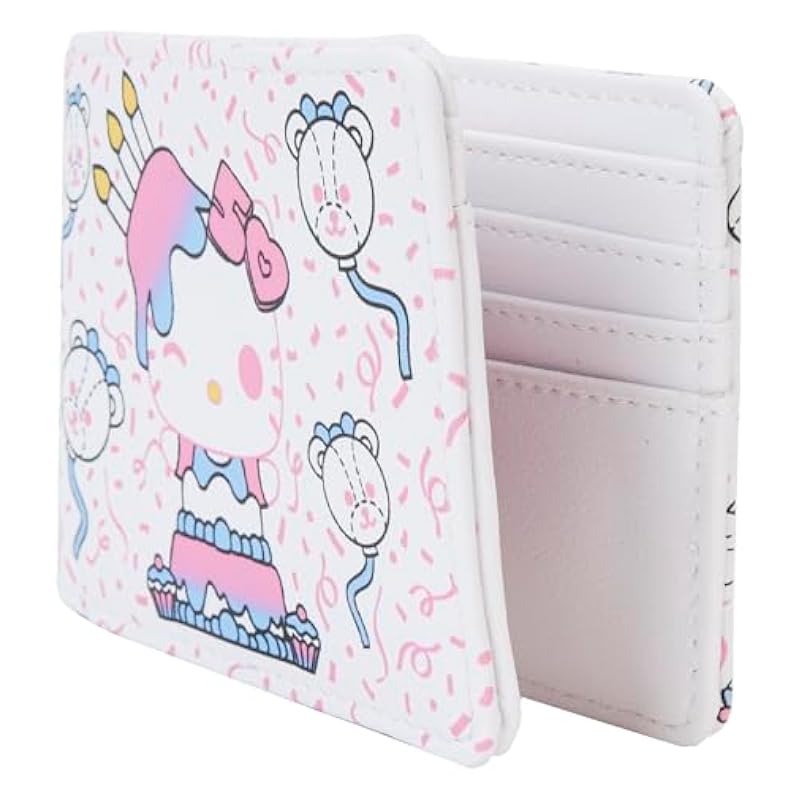 Funko Funko Pop! Sanrio: Hello Kitty 50th Anniversary All Over Print Cake Bi-Fold Wallet Wallets, Card Cases & Money Organizers