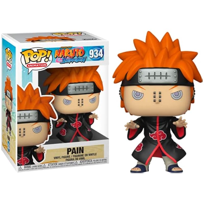 POP Naruto Shippuden - Pain Funko Pop Vinyl Figure (Bundled with Compatible Pop Box Protector Case), Multi, 3.75 inches Bobbleheads Funko