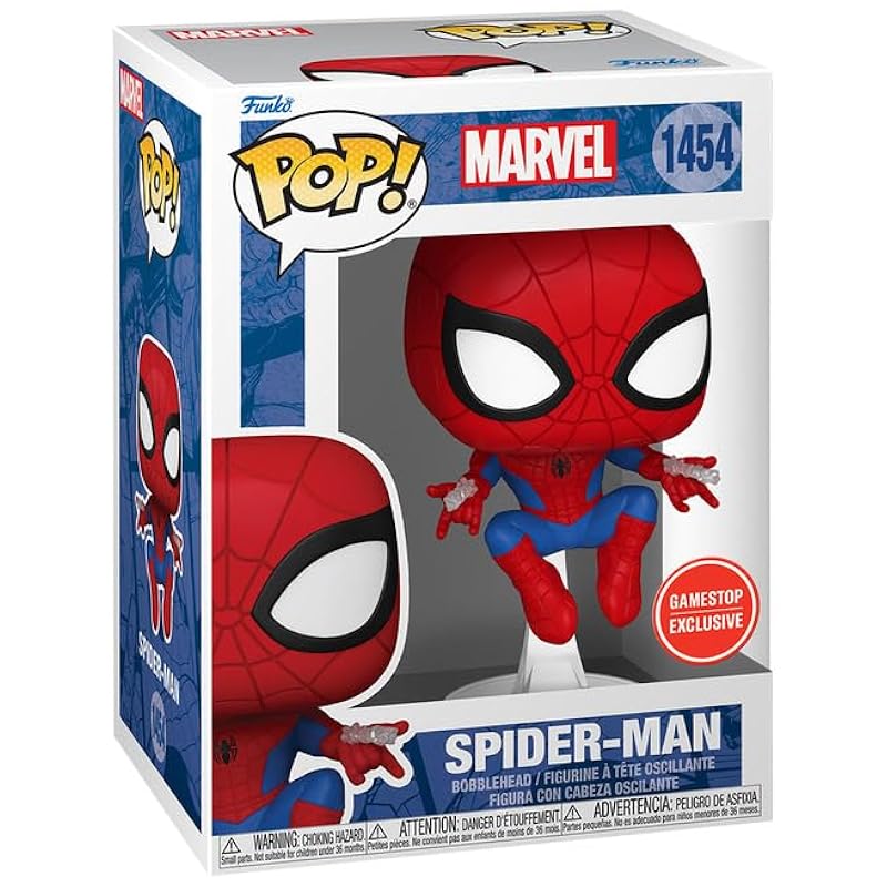 Bobbleheads Funko Funko Pop Comic Cover Marvel Spider-Man Vinyl Figure Multicolor