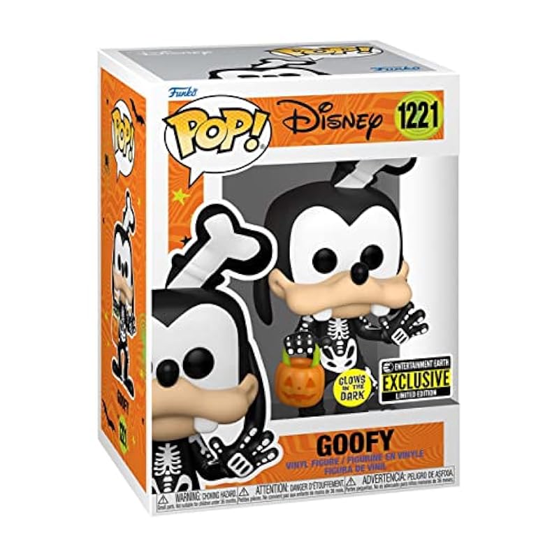 Funko Audio & Video Accessories Funko Pop! Disney - Goofy (Skeleton) Glow in The Dark Figure (Entertainment Earth Exclusive)