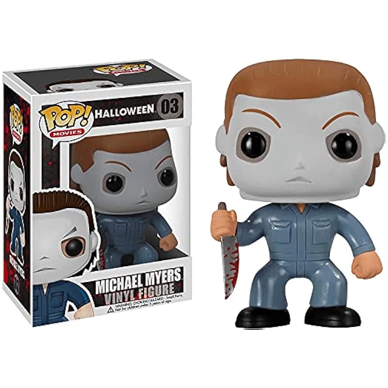 POP Halloween - Michael Myers Funko Vinyl Figure (Bundled with Compatible Box Protector Case), Multied, 3.75 inches Bobbleheads Funko