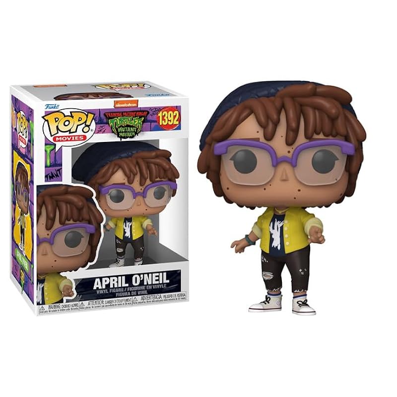 Funko TMNT Mutant Mayhem + Protector: Teenage Mutant Ninja Turtles Pop Movies Vinyl Figure (Bundled with ToyBop Box Protector Collector Case) (April O'Neil) April O'neil Bobbleheads Funko