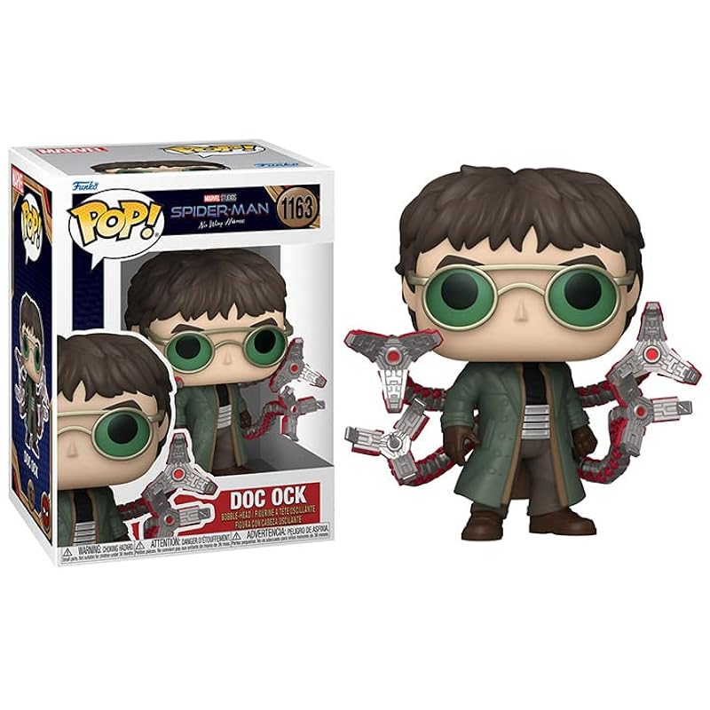 Action Figures Funko Funko No Way Home + Protector: Spider-Man (Series 3) Pop! Marvel Vinyl Figure (Bundled with ToyBop Box Protector Collector Case) (Doctor Octopus) Doctor Oct