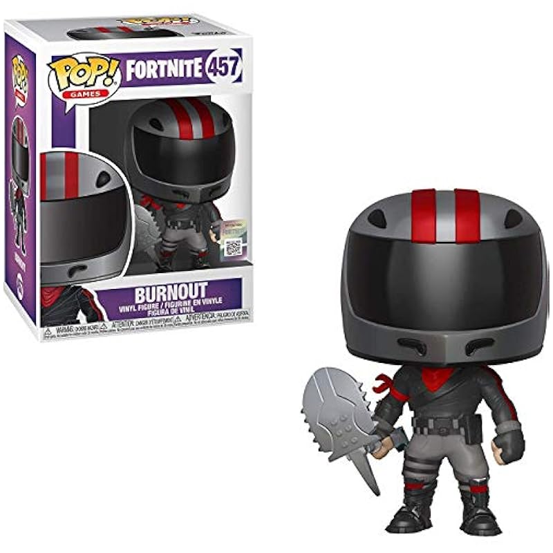 Bobbleheads Funko Funko Burnout: Fortnite x POP! Games Vinyl Figure & 1 POP! Compatible PET Plastic Graphical Protector Bundle [#457 / 34468 - B]