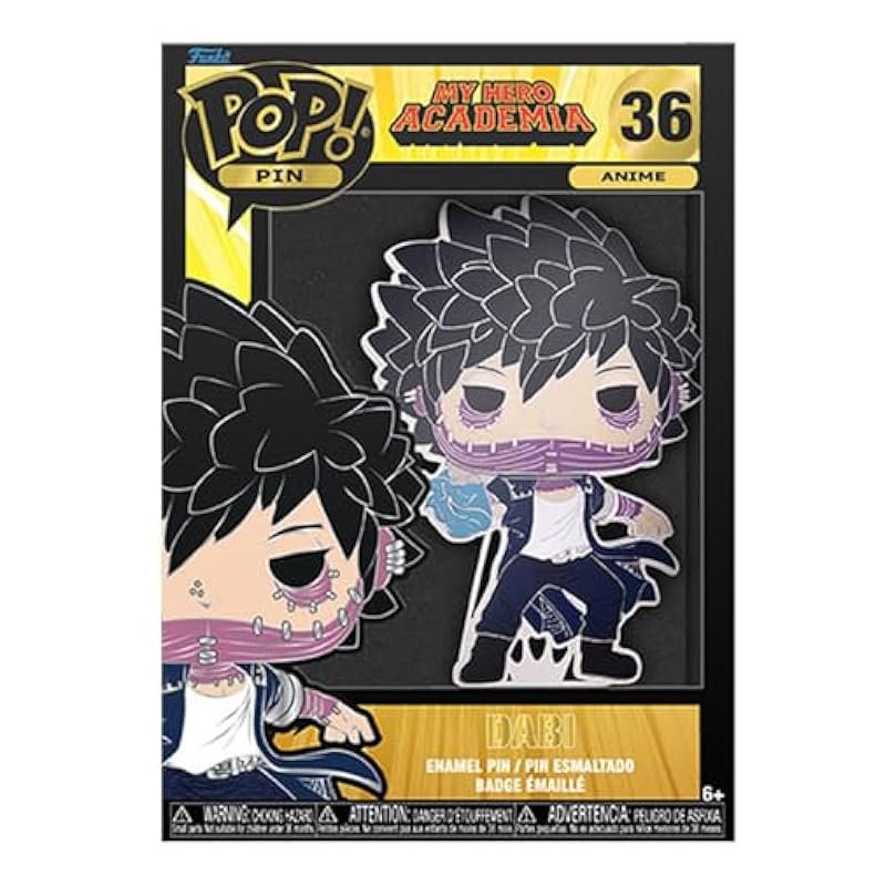 Loungefly POP! Large Enamel Pin My Hero Academia: DABI - Dabi - My Hero Academia Enamel Pins - Cute Collectable Novelty Brooch - for Backpacks & Bags - Gift Idea - Official Merchandise Funko Novelty