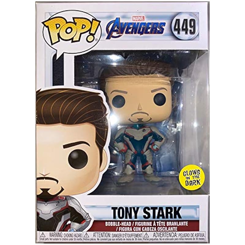 Funko Action Figures Funko Pop Avengers Endgame Tony Stark Unmasked Iron Man Glow in The Dark Target Exclusive