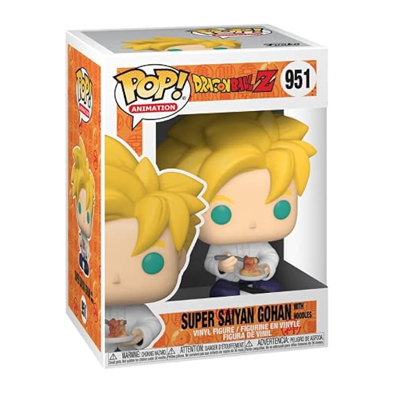 POP Dragon Ball Z - Gohan Noodles Funko Pop! Vinyl Figure (Bundled with Compatible Pop Box Protector Case), 3.75 inches Bobbleheads Funko