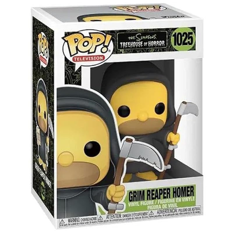 Funko Pop! Simpsons: Treehouse of Horror - Grim Reaper Homer Vinyl Figure (Bundled with Pop Box Protector Case) Funko Action Figures