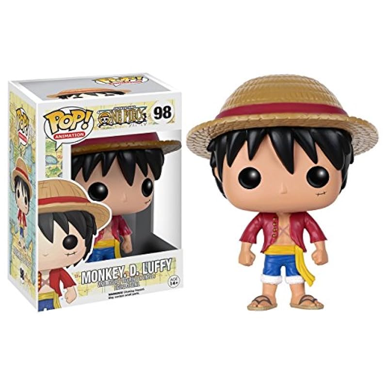 Funko Action Figures Funko POP One Piece - Monkey D. Luffy Pop! Vinyl Figure (Bundled with Compatible Pop Box Protector Case) Multi 3.75 inches