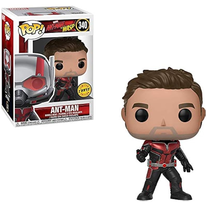 Funko Pop! Marvel: Ant-Man & The Wasp - Unmasked Ant-Man Chase Limited Edition Vinyl Figure (Bundled with Pop Box Protector Case) Funko Action Figures