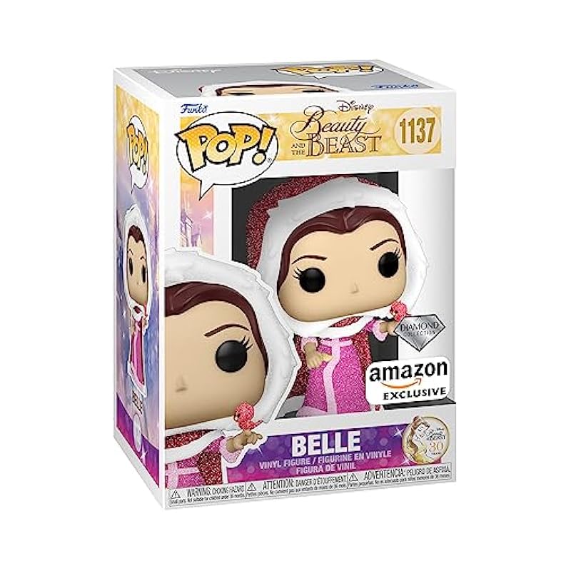 Funko Action Figures Funko Pop! Disney: Beauty and The Beast - Winter Belle, Diamond Glitter, Amazon Exclusive