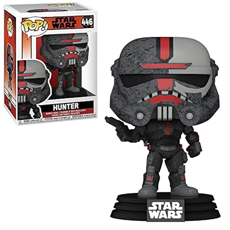 POP Star Wars: Bad Batch - Hunter Funko Vinyl Figure (Bundled with Compatible Box Protector Case), Multied, 3.75 inches Funko Bobbleheads