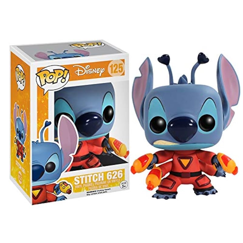 Action Figures Funko Funko POP Disney: Lilo & Stitch - Stitch 626 Pop! Vinyl Figure (Bundled with Compatible Pop Box Protector Case), Multi, 3.75 inches