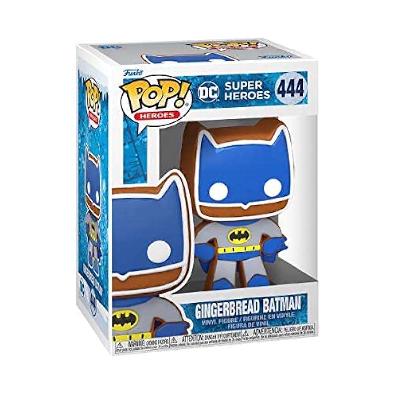 POP DC Holiday - Gingerbread Batman Funko Vinyl Figure (Bundled with Compatible Box Protector Case), Multied, 3.75 inches Bobbleheads Funko