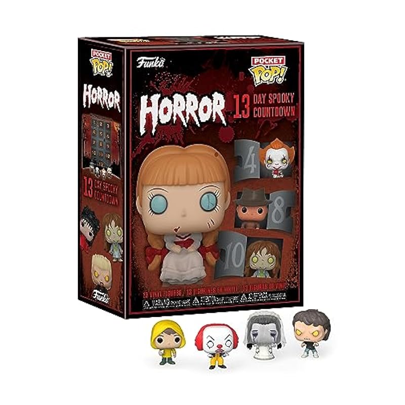 Funko Advent Calendars Funko Pop! Advent Calendar - Horror 13 Day Spooky Countdown 2023, 13 Pocket Pop! Vinyl Figures