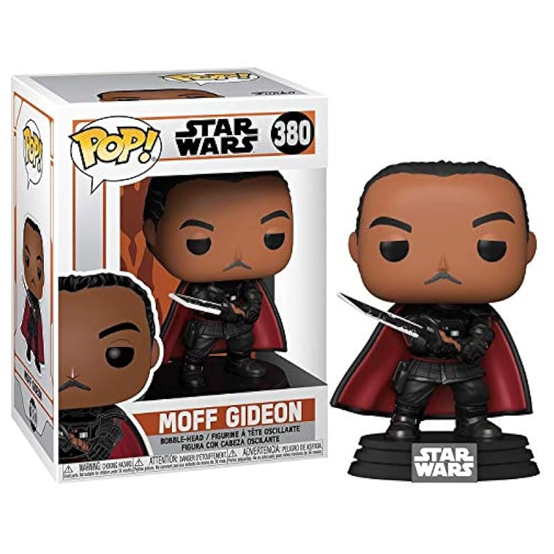 Funko Pop! Star Wars: Mandalorian - Moff Gideon with Darksaber, Multi, 3.75 inches Action Figures