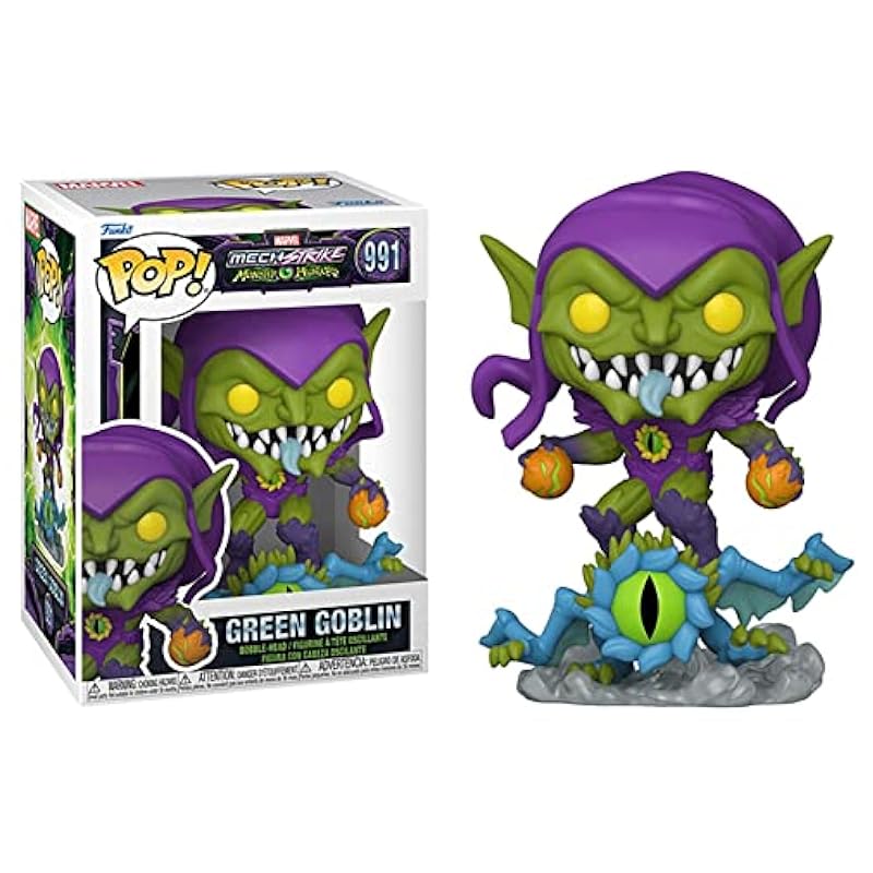 POP Marvel: Monster Hunters - Green Goblin Funko Vinyl Figure (Bundled with Compatible Box Protector Case), Multied, 3.75 inches Bobbleheads Funko