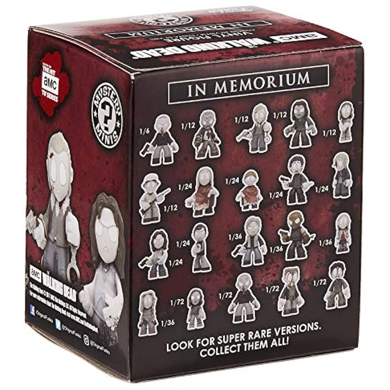 Action Figures Funko Funko Mystery Mini Walking Dead in Memoriam One Mystery Action Figure