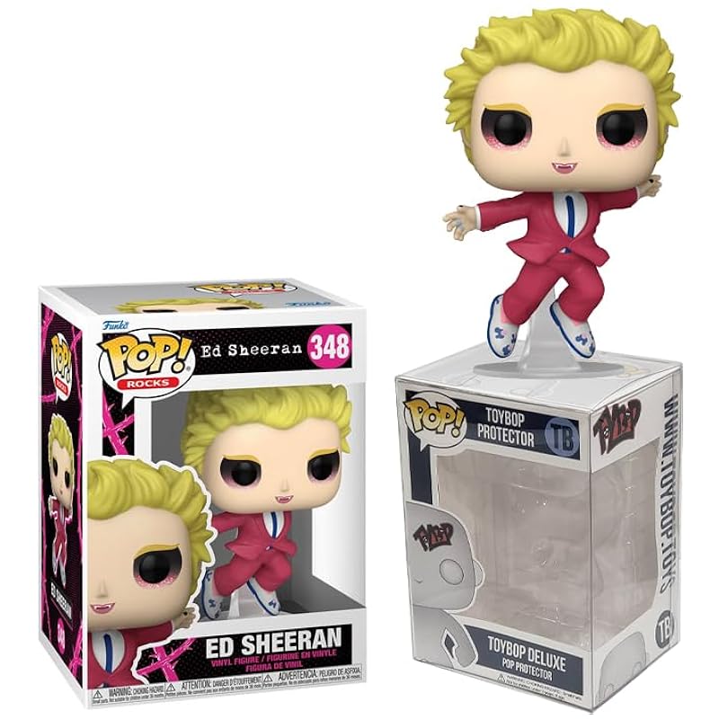 Bobbleheads Funko Funko Ed Sheeran Vampire + Protector: Pop! Rocks Vinyl Figure (Gift Set Bundled with ToyBop Box Protector Collector Case)