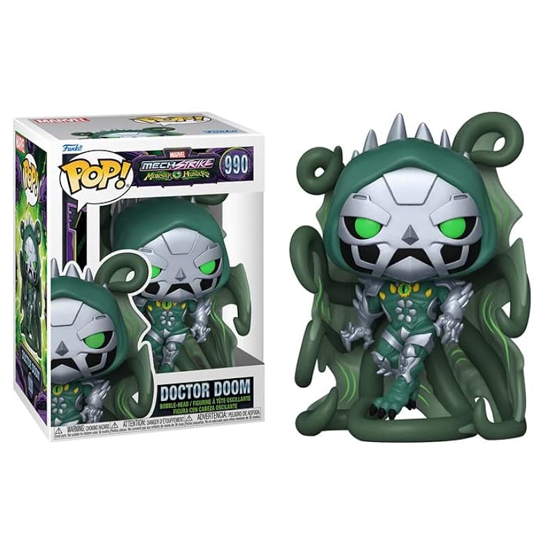 Funko Pop Monster Hunters + Protector: Pop! Marvel Comics Vinyl Figure (Gift Set Bundled with ToyBop Brand Box Protector Collector Case) (Dr. Doom) Bobbleheads Funko