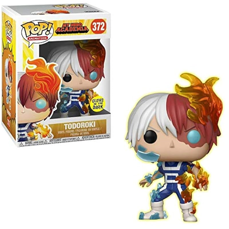 POP Animation My Hero Academia Todoroki Glow in The Dark Funko Pop Convention Exclusive Vinyl Figure #372 Funko Action Figures