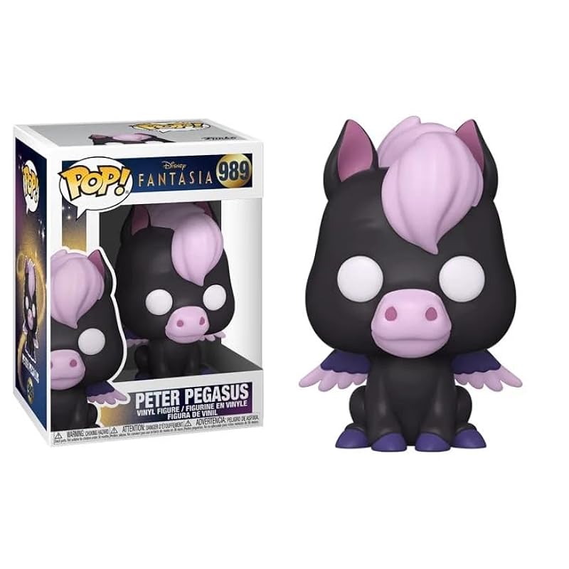 Bobbleheads Funko Funko Fantasia 80th Anniversary + Pop Protector: Disney Pop! Animation Vinyl Figure (Gift Set Bundled with ToyBop Brand Box Protector Case) (Baby Pegasus with Wings #989/51939) Baby Pegas