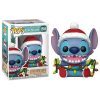 Funko Holiday Stitch + Pop Protector: Lilo & Stitch Pop! Disney Vinyl Figure (Gift Set Bundled with ToyBop Brand Box Protector Case) (Stitch with Colored String Lights and Hat #1504/80038) Stitch Wit Bobbleheads Funko