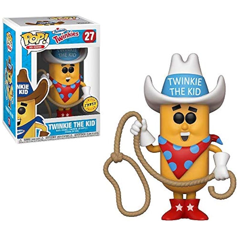 Funko Twinkie The Kid (Chase Edition): Twinkie x POP! Ad Icons Vinyl Figure & 1 PET Plastic Graphical Protector Bundle [#027 / 32211 - B] Statues Funko