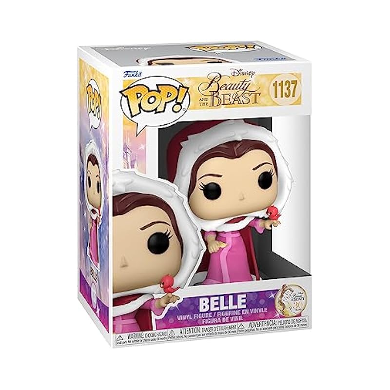 Funko Funko POP Disney: Beauty and The Beast - Winter Belle,MultiPOP- Winte,3.75 inches,57587 POP- Winte Plush Figures