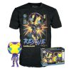 Funko Funko POP! & Tee: Marvel Blacklight - Rescue M - Medium - T-Shirt - Clothes with Collectable Vinyl Figure - Gift Idea - Toys and Short Sleeve Top for Adults Uni Men and Women - Movies Fans Medium Bobbleheads