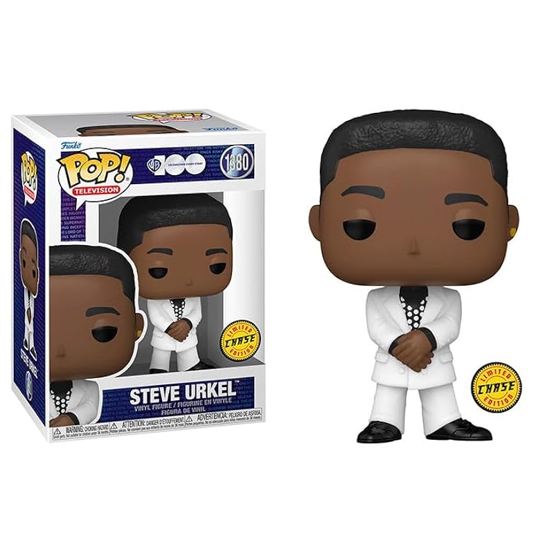 Bobbleheads Funko Funko Pop Steve Urkel + Protector: Family Matters Pop! TV WB 100 Vinyl Figure (Gift Set Bundled with ToyBop Box Protector Collector Case) (Steve Urkel Stefan Urquelle Chase) Steve Urke