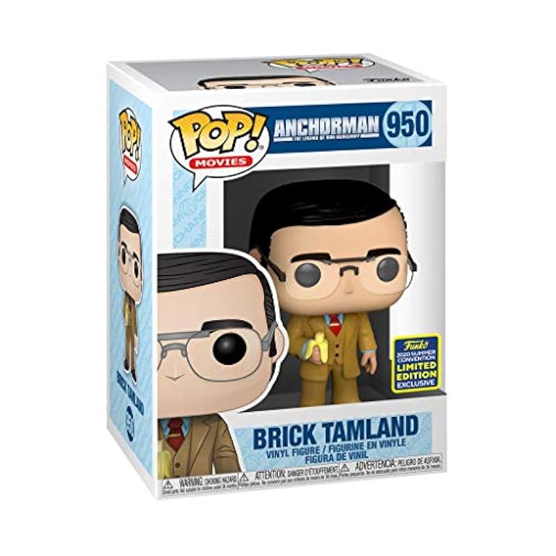 Funko Pop! Movies #950 Anchorman Brick Tamland (2020 Summer Convention Exclusive) Funko Action Figures
