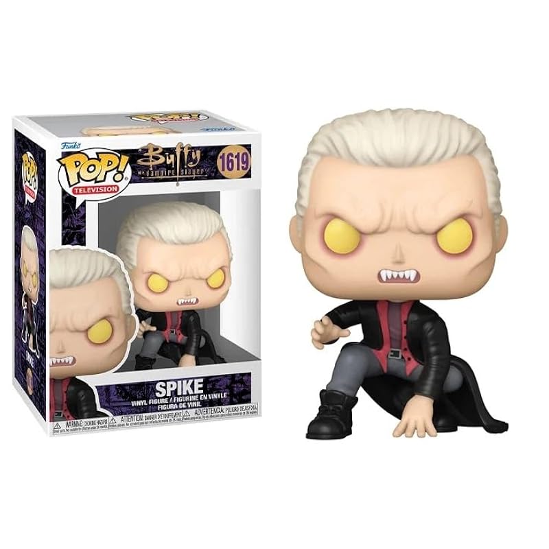 Bobbleheads Funko Funko Buffy The Vampire Slayer + Pop Protector: Pop! TV Vinyl Figure (Gift Set Bundled with ToyBop Brand Box Protector Case) (Spike Crouching Vampire #1619/80155) Spike Crou