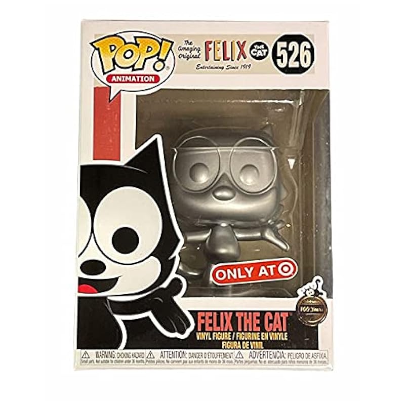 Funko POP! Animation 526 Felix The Cat Exclusive Metallic Silver Vinyl Figure Funko Action Figures