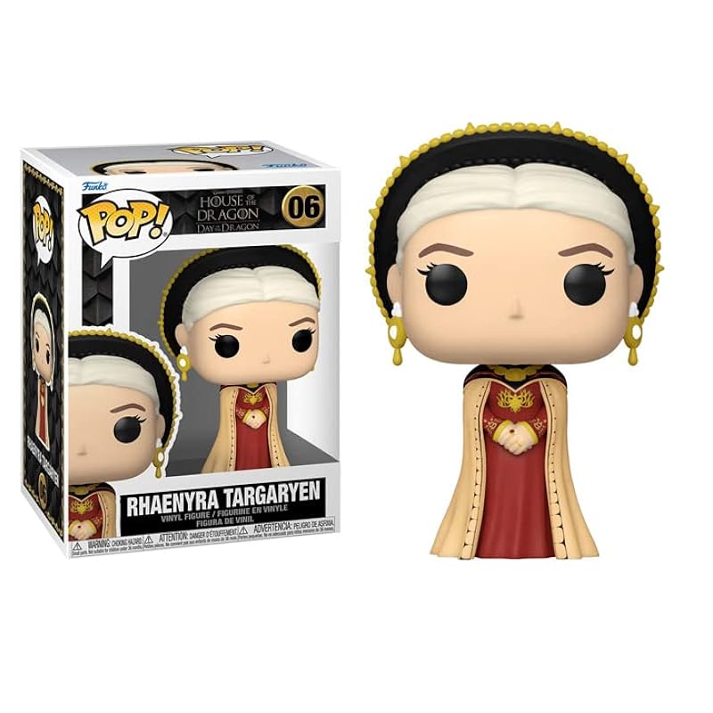 Funko Action Figures POP House of Dragon - Rhaenyra Targaryen Funko Vinyl Figure (Bundled with Compatible Box Protector Case), Multied, 3.75 inches