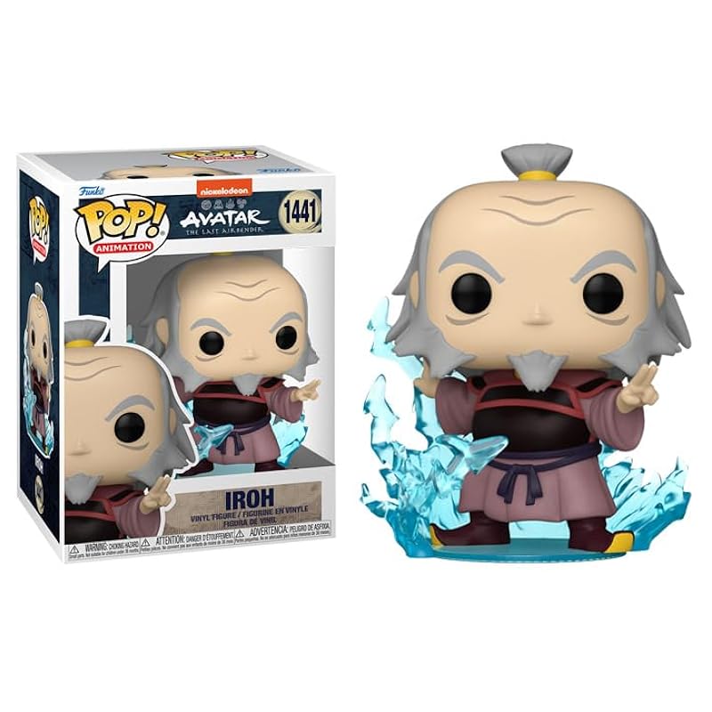 Bobbleheads Funko Funko Pop Avatar: The Last Airbender + Protector: ATLA Pop! Animation Vinyl Figure (Collector Gift Set Bundled with ToyBop Box Protector Case) (Iroh Lightning Generation)