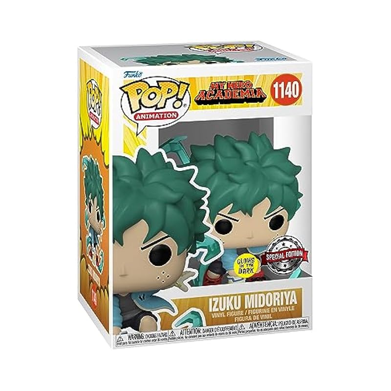 Funko Funko Pop! Animation: My Hero Academia (MHA) - Deku with Gloves - Glow in The Dark - Collectible Vinyl Figure - Gift Idea - Official Products - Anime Fans Bobbleheads