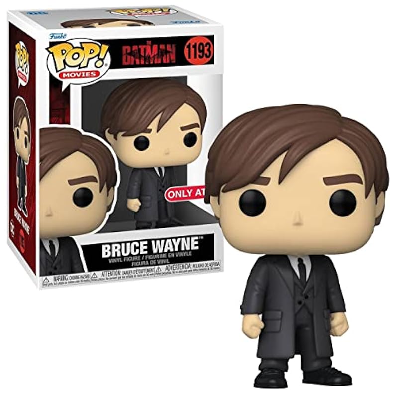 Bobbleheads Funko Funko POP! Movies: DC The Batman - Bruce Wayne - (Suit) - Collectable Vinyl Figure - Gift Idea - Official Merchandise - Toys for Kids & Adults - Movies Fans - Model Figure for Collectors and Display