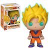 Funko Super Saiyan Goku [Glow-in-Dark] (EE Exclusive): Dragonball Z x POP! Animation Vinyl Figure & 1 POP! Compatible PET Plastic Graphical Protector Bundle [#014 / 05040 - B] Statues Funko
