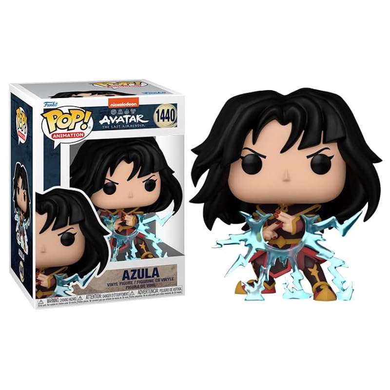 Bobbleheads Funko Funko Pop Avatar: The Last Airbender + Protector: ATLA Pop! Animation Vinyl Figure (Collector Gift Set Bundled with ToyBop Box Protector Case) (Azula Lightning Generation)