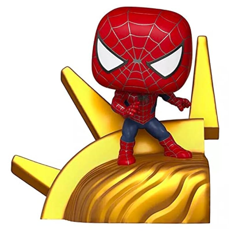 Action Figures Funko Funko Pop! Deluxe Spider-Man No Way Home: Friendly Neighborhood Spider-Man Final Battle Series Build-A-Scene Vinyl Figure