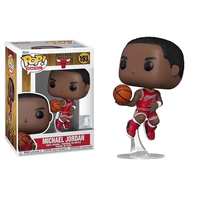 Bobbleheads Funko Funko Michael Jordan 1984 Rookie Season + Pop Protector: NBA Hardwood Classics Pop! Basketball Vinyl Figure (Gift Set Bundled with ToyBop Brand Box Protector Collector Case)