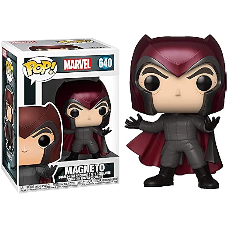 POP Marvel: X-Men 20th Anniversary - Magneto Funko Pop! Vinyl Figure (Bundled with Compatible Pop Box Protector Case), Multied, 3.75 inches Funko Action Figures