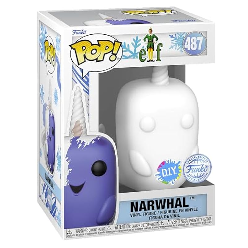 Funko Elf Narwhal DIY Pop! Vinyl Collectible Figure - Limited Edition Exclusive Funko Bobbleheads