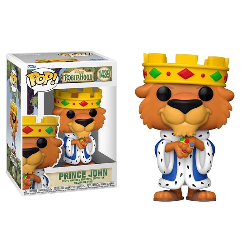 Action Figures Funko Funko Pop Robin Hood + Protector: Pop! Disney Vinyl Figure (Gift Set Bundled with ToyBop Box Protector Collector Case) (Prince John)