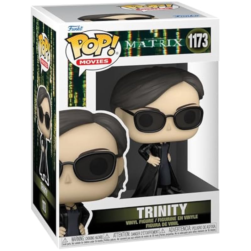 POP The Matrix Resurrections - Trinity Funko Vinyl Figure (Bundled with Compatible Box Protector Case) Multied 3.75 inches Bobbleheads Funko