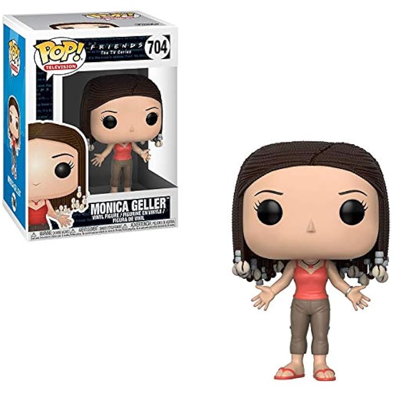 Funko POP Friends - Monica Geller Funko Vinyl Figure (Bundled with Compatible Box Protector Case), Multi, 3.75 inches Action Figures